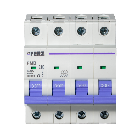 FMB-C 6kA 4P 16 х-ка C Автоматический выключатель